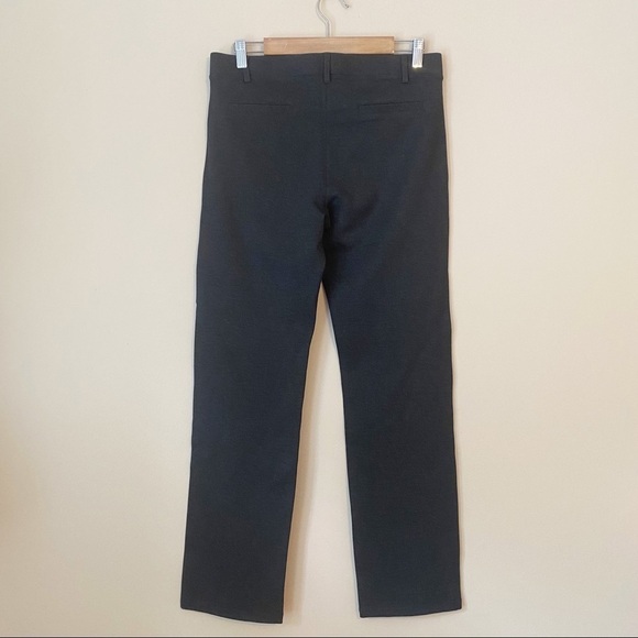 Betabrand Charcoal Gray Classic Straight Leg Yoga Dress Pants - Large - Picture 3 of 14